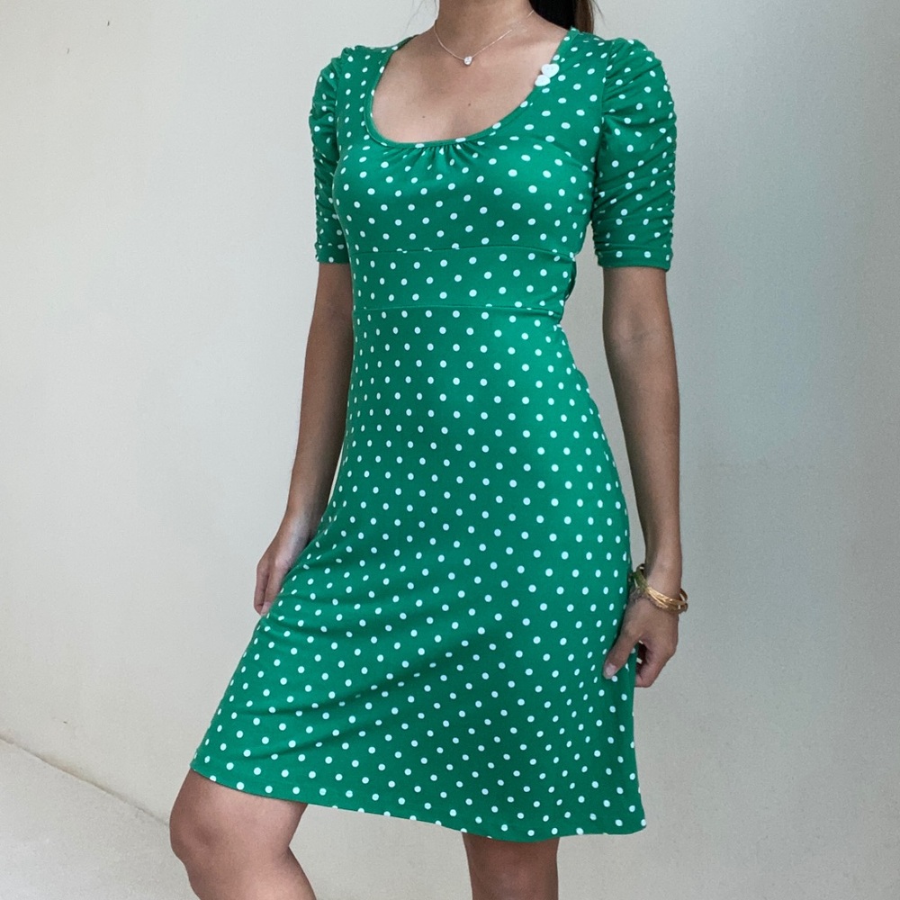 Green Polka Dot Dress Wet Seal